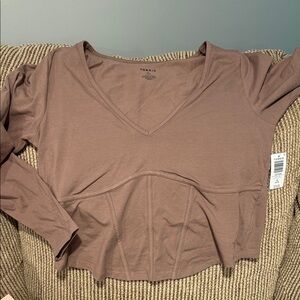 Foxy V-Neck Corset Top